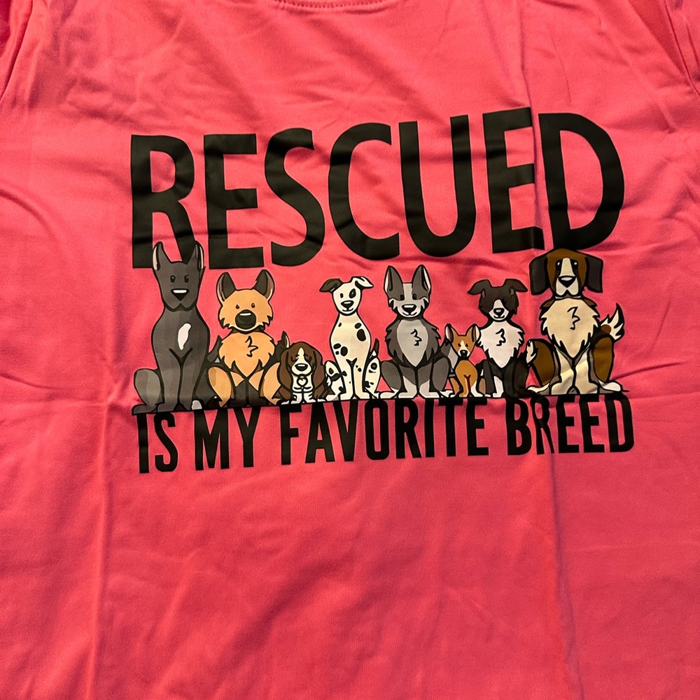 Pink Graphic T-Shirt with Dog Print - Picture 2 of 3